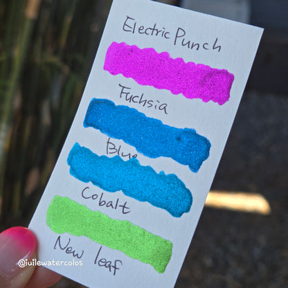 Half Electric Punch Handmade Christmas Shimmer Watercolor Paints
