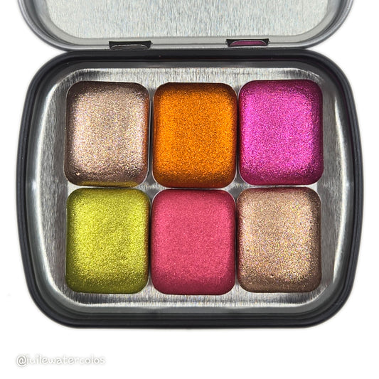 Quarter Winter Garden Set 2024 Christmas New Handmade Chrome Shimmer Watercolor Paints