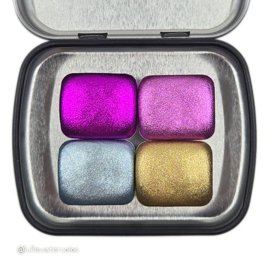 Half Cosmic Pastel Handmade Christmas Shimmer Watercolor Paints