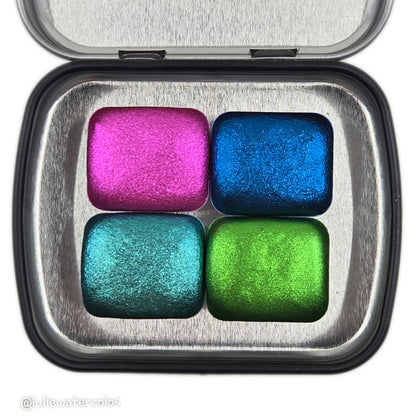 Half Electric Punch Handmade Christmas Shimmer Watercolor Paints
