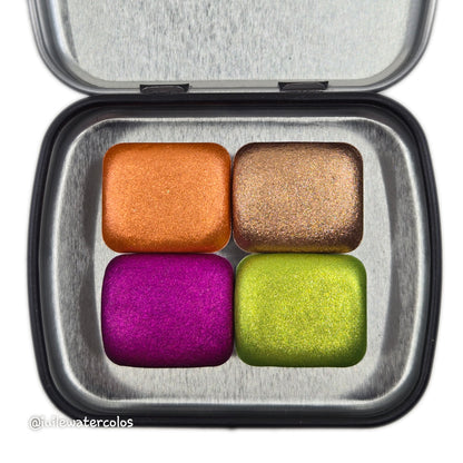 Half Summer Sunset Handmade Christmas Shimmer Watercolor Paints