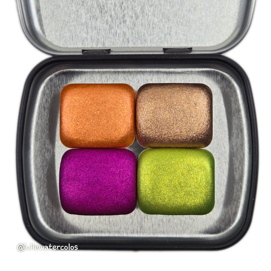 Half Summer Sunset Handmade Christmas Shimmer Watercolor Paints
