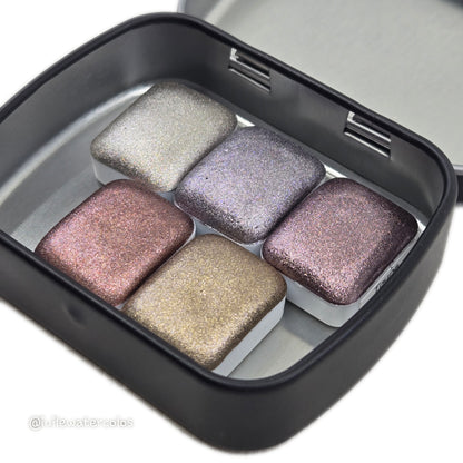 Quarter Chic Tinsel Set 2024 Christmas Handmade Chrome Shimmer Watercolor Paints
