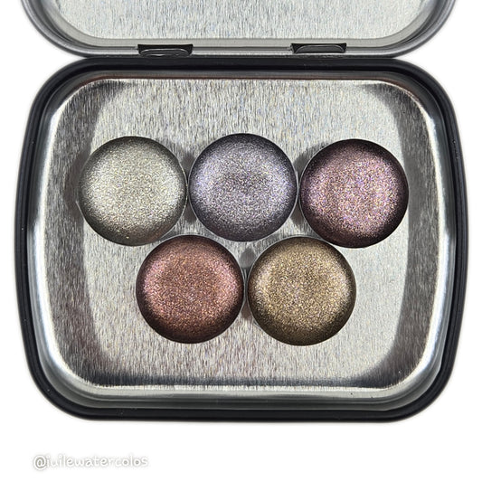 Button Chic Tinsel Set 2024 Christmas Handmade Chrome Shimmer Watercolor Paints