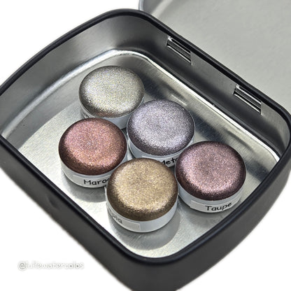 Button Chic Tinsel Set 2024 Christmas Handmade Chrome Shimmer Watercolor Paints