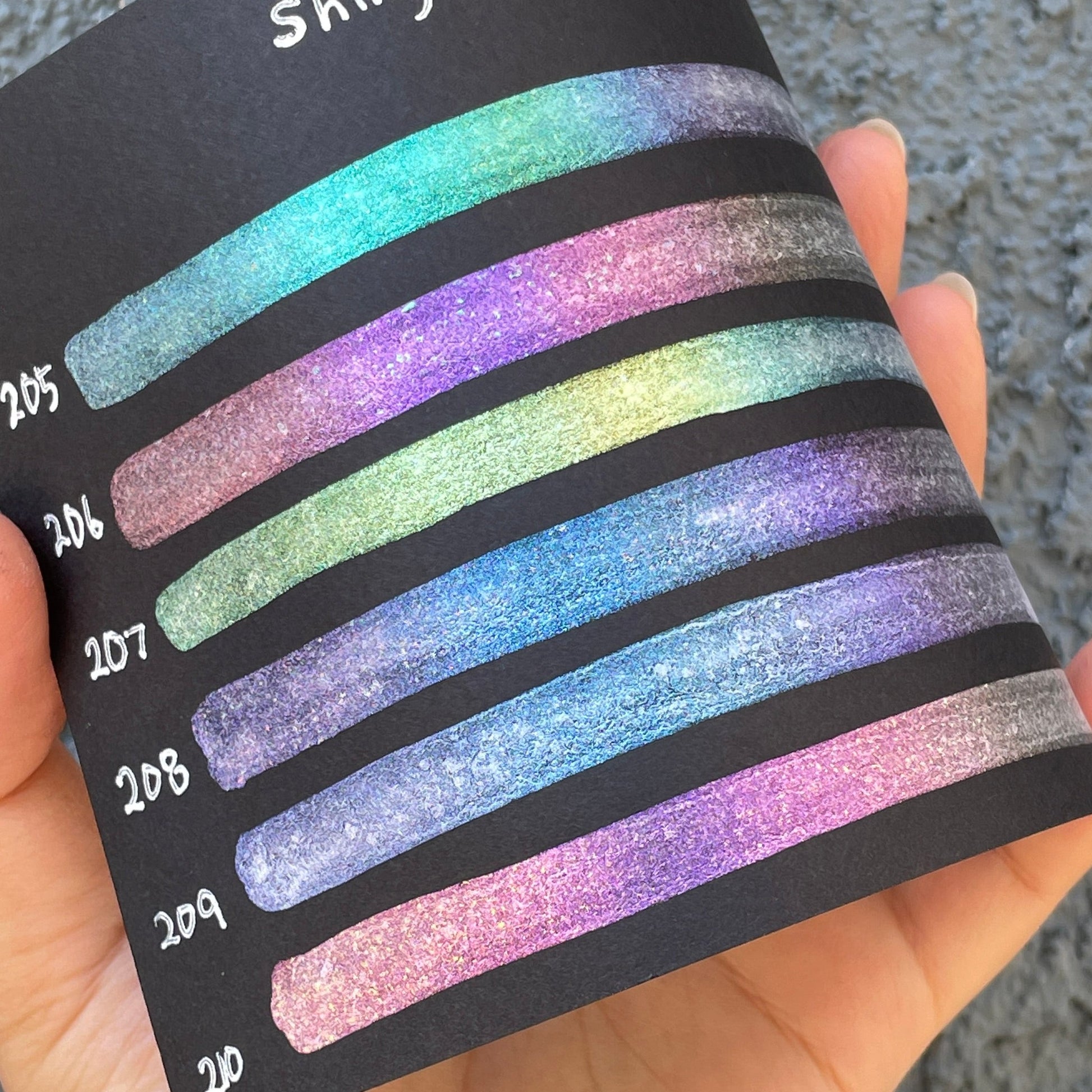 Limited Shiny Fairy Vol.3 Dot card Handmade Color Shift Aurora Shimmer IUILE Limited Shiny Fairy Vol.3 Dot card Handmade Color Shift Aurora Shimmer IUILE