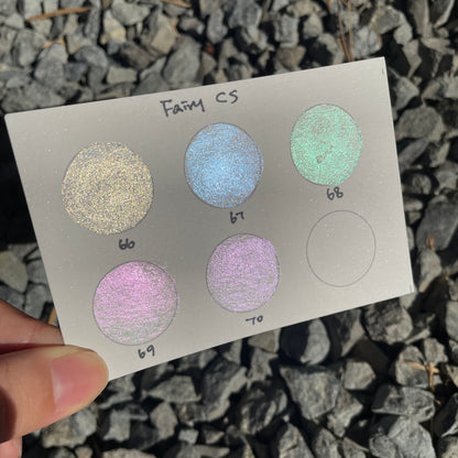 Button Fairy CS set handmade color shift shimmer watercolor paint