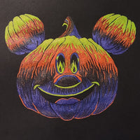 Jack-o-lantern Halloween 2023 Handmade Shimmer Neon Glittery Watercolor Paints by iuilewatercolors
