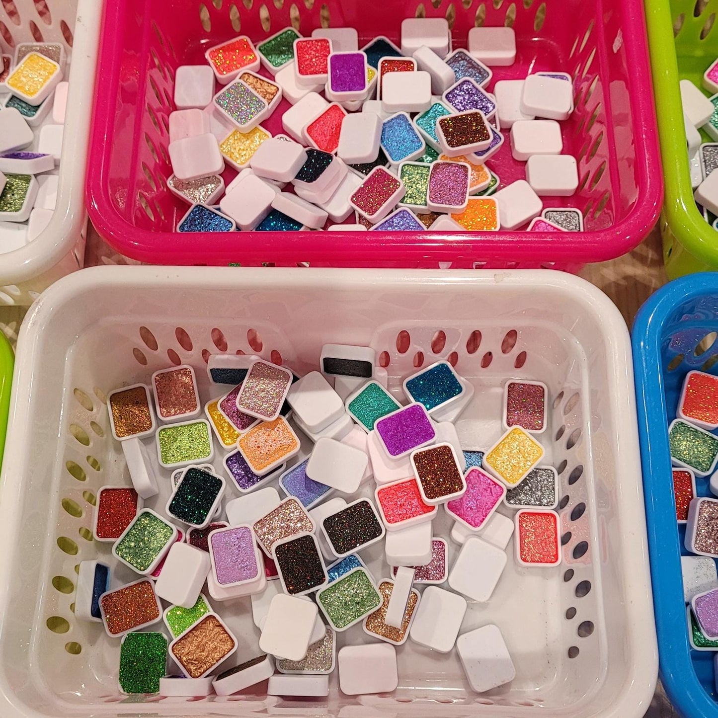 Grab Bag Handmade Shimmer Metallic Colorshfit Watercolor Paints By iuilewatercolors