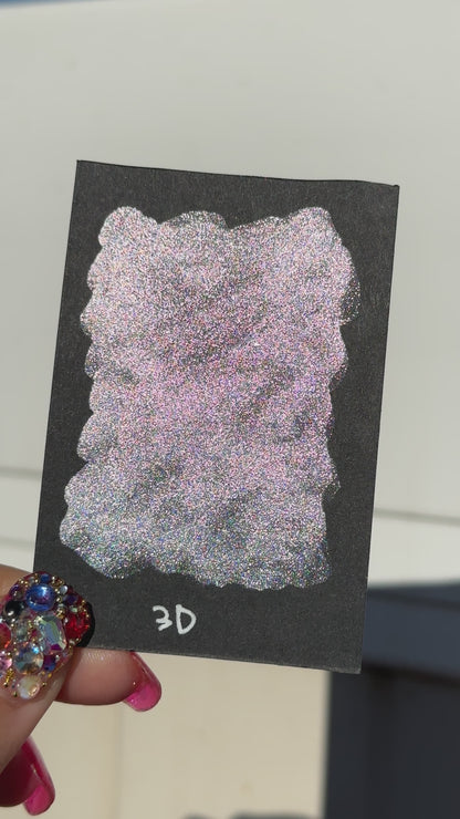 3D Holo Handmade watercolor paints holographic Half/Full pans