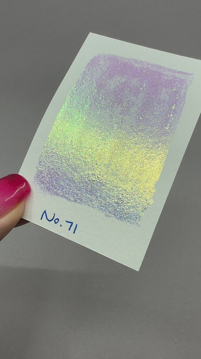 No. 71 Colorshift Fairy watercolor paints Half pan