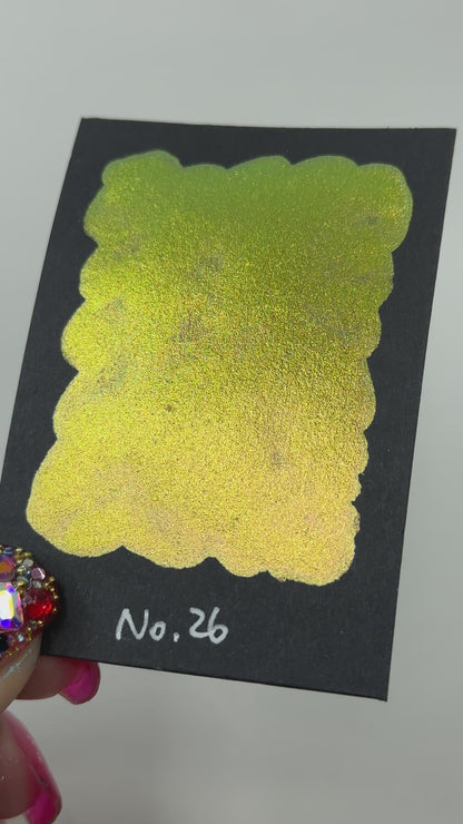 No. 26 Pearl color shift watercolor paint Half/Quarter/Mini