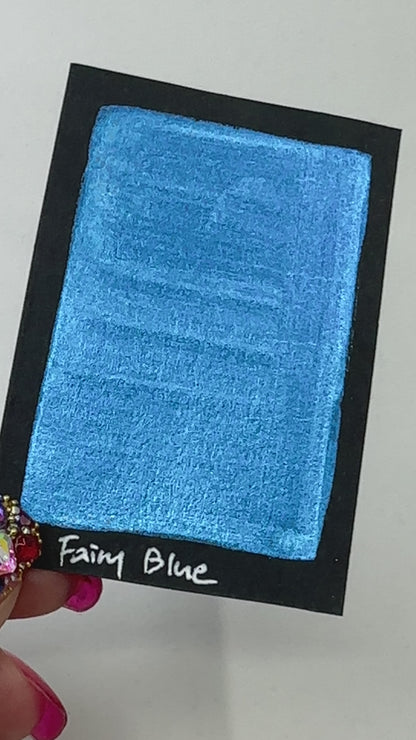 Fairy Blue watercolor paints half pan