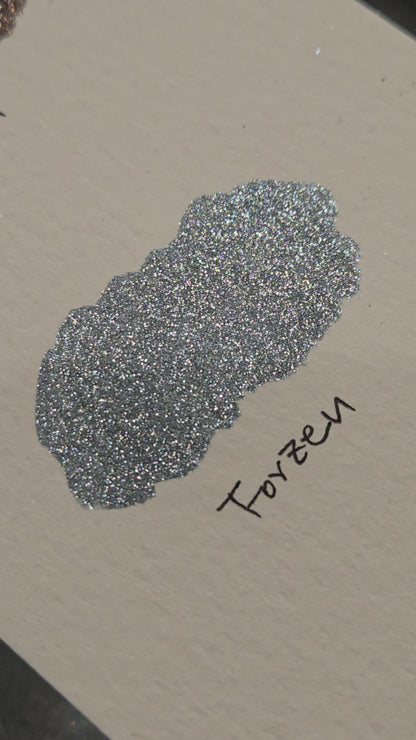 Frozen Half Handmade Christmas Chrome Iridescent Shimmer Watercolor Paints