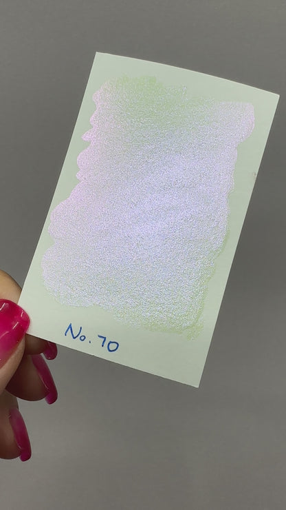 No. 70 Fairy colorshift watercolor paint half pan