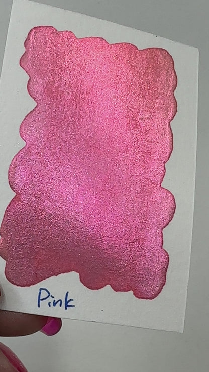 Pink Rainbow Super Color Shift Handmade Shimmer Watercolor Paint