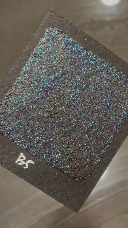B5 Glitter chunky glitter watercolor paint Half pan