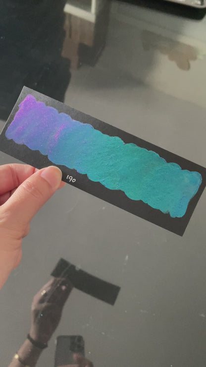 No.190 Half  Vivid series Handmade Super Chrome Color Shift Watercolor Paint