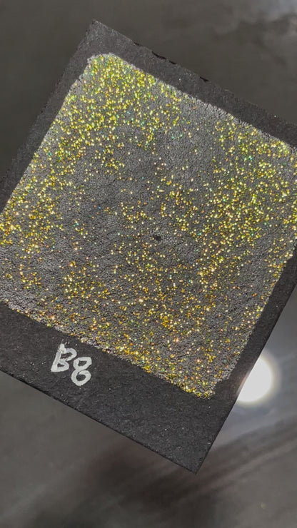 B8 Glitter chunky glitter watercolor paint Half pan