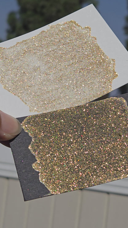 HG3 Holo Glitter Handmade watercolor paints holographic half pan