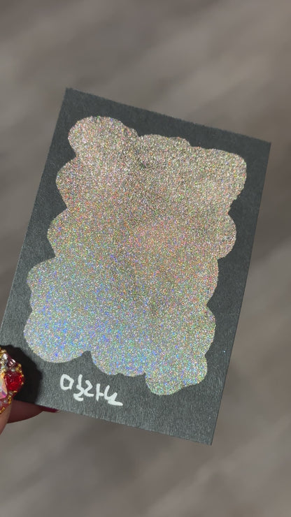 Milan Half Renaissance series Handmade Colored Hologram Sparkle Watercolor Paint