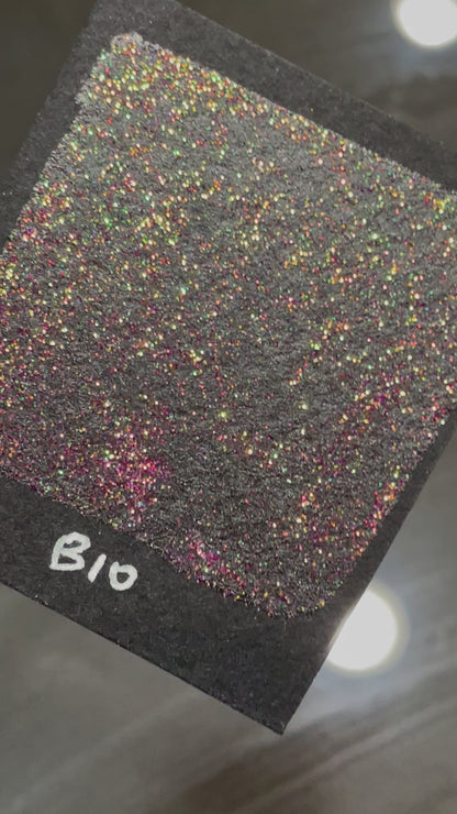 B10 Glitter chunky glitter watercolor paint Half pan