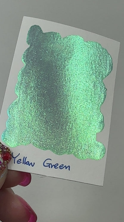 Y.Green Rainbow Super Color Shift Handmade Shimmer Watercolor Paint
