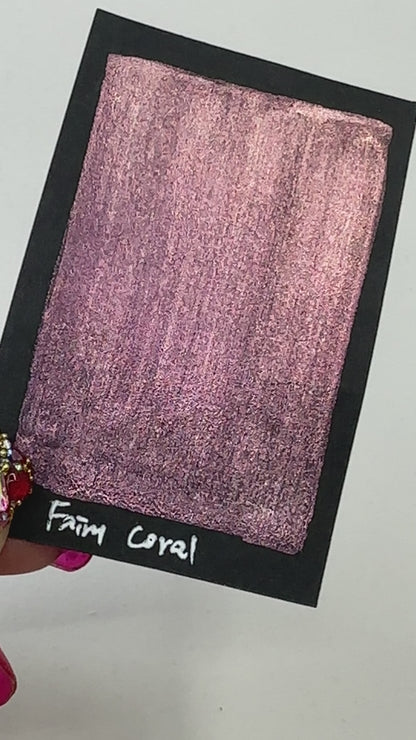 Fairy Coral watercolor paints half pan
