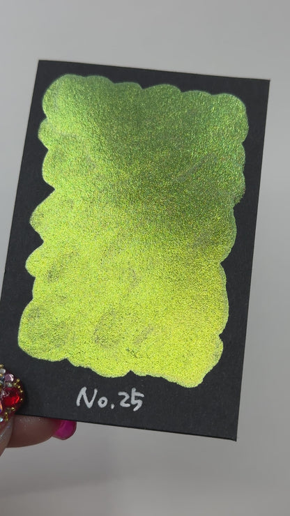 No. 25 Pearl color shift watercolor paint Half/Quarter/Mini