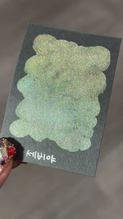 Limited Sevilla Half Renaissance series Handmade Colored Hologram Sparkle Watercolor Paint