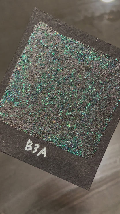 B3A Glitter chunky glitter watercolor paint Half pan