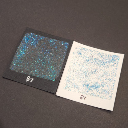 B7 Glitter chunky glitter watercolor paint Half pan