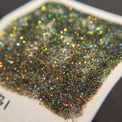 B1 Glitter chunky glitter watercolor paint Half pan