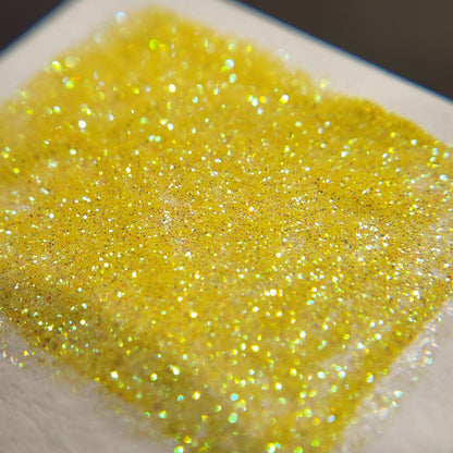 Pineapple Jelly Bean Chunky glitter watercolor paints half pan