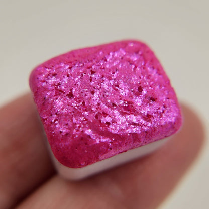 Last Chance! Yahi The artist flakes mica Handmade watercolor paint half pan