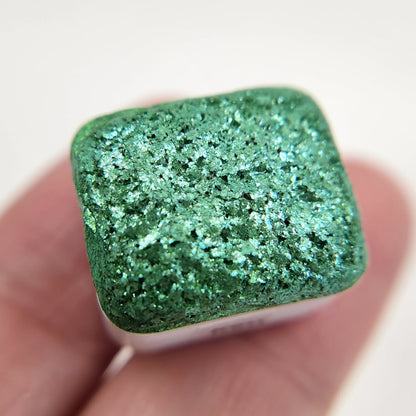 Last Chance! Kim The Artist flakes mica Handmade watercolor paint half pan