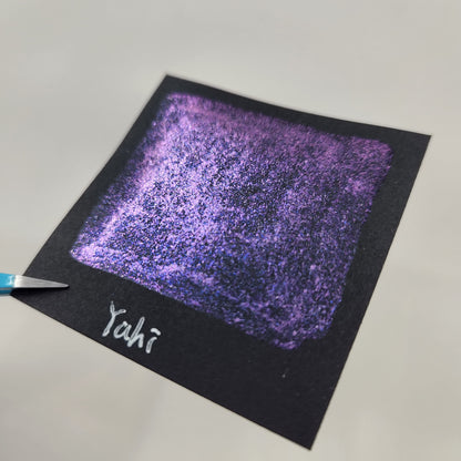 Last Chance! Yahi The artist flakes mica Handmade watercolor paint half pan