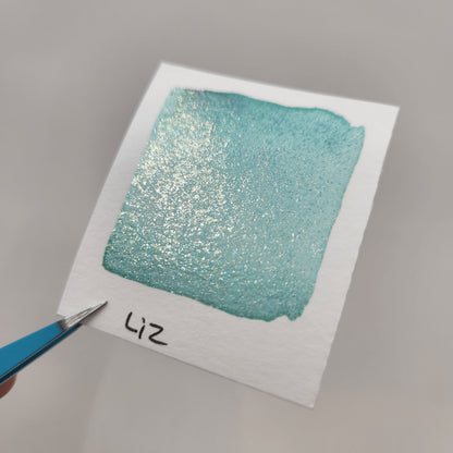 Last Chance! Liz The artist flakes mica Handmade watercolor paint half pan
