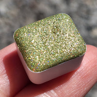 HG7 Holo Glitter Handmade watercolor paints holographic half pan