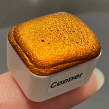 Copper gold watercolor paints Half pans