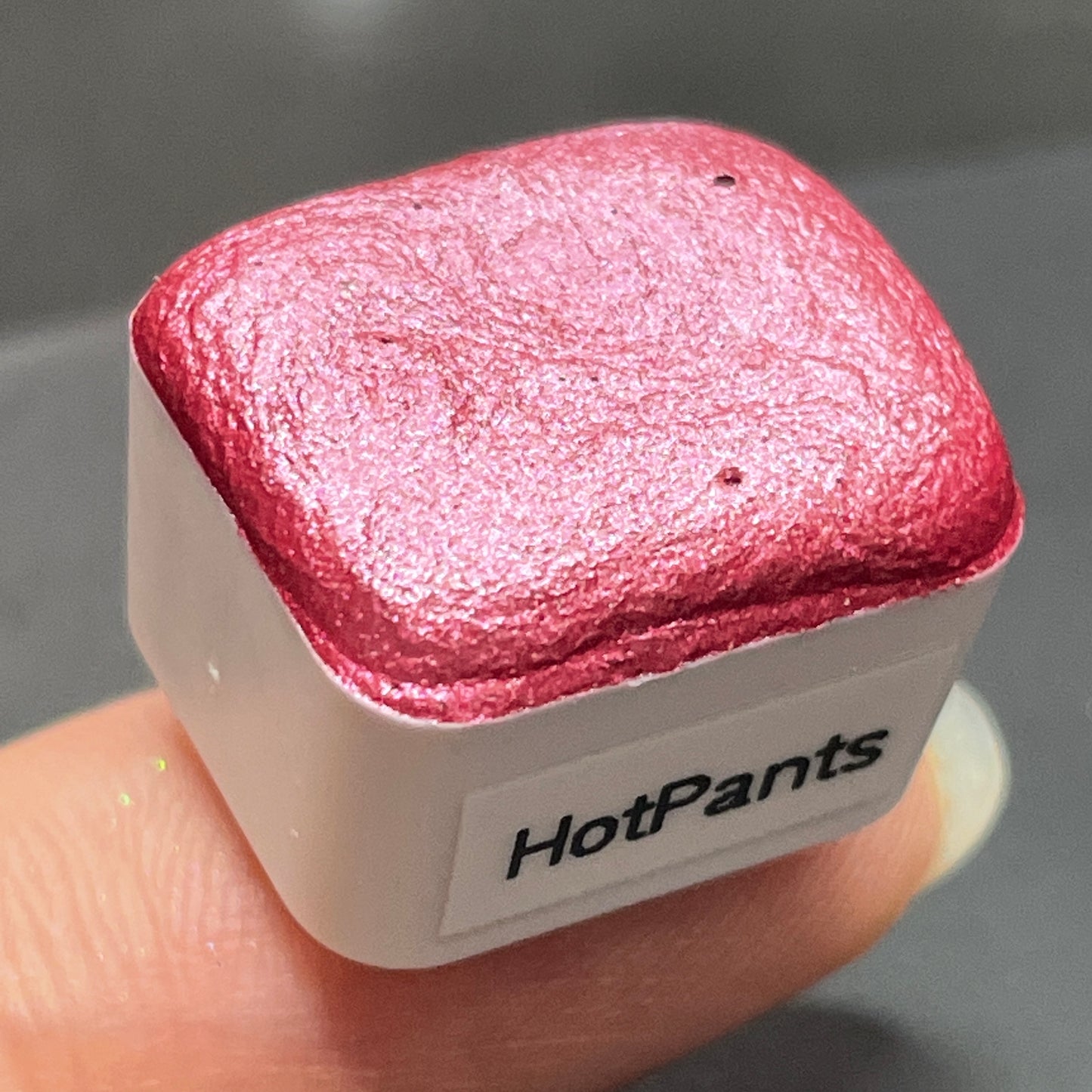 Hot pants pink watercolor paints half pan LIMITED