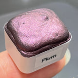 Plum red watercolor paints Half pans