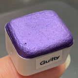 Guilty purple watercolor paints half pans