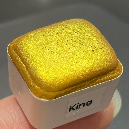 King watercolor gold paints half pan
