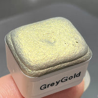 [2nd Layer Only] Grey Gold watercolor paints Half pan