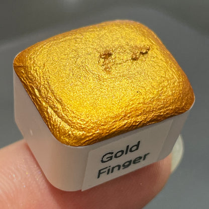 Gold finger watercolor paints half pan