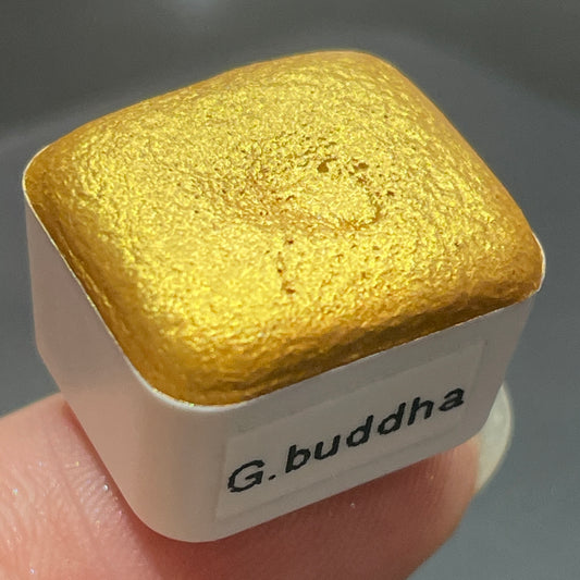 Golden buddha gold watercolor paints half pan