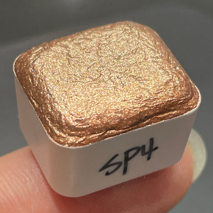 SP4 gold sparkle GDSP watercolor paints Half pans