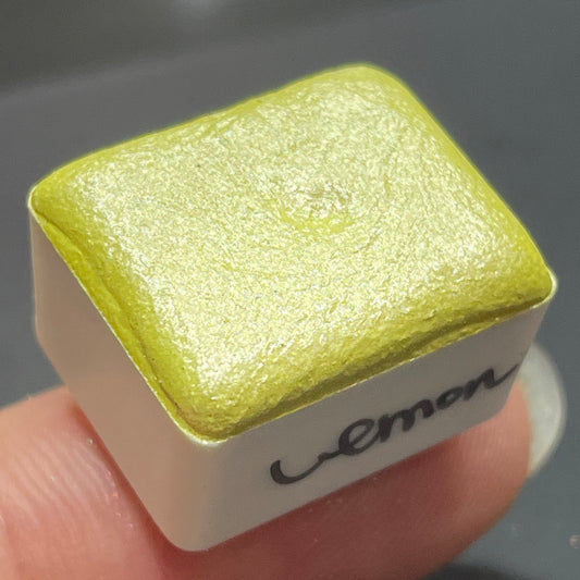 Limited Lemon yellow watercolor paints half pan