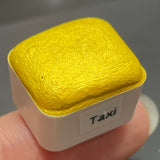 Taxi yellow watercolor paints half pan